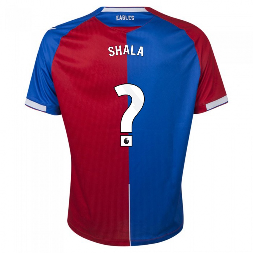Niño Camiseta Laurence Shala #0 Rojo Azul 1ª Equipación 2023/24 La Camisa