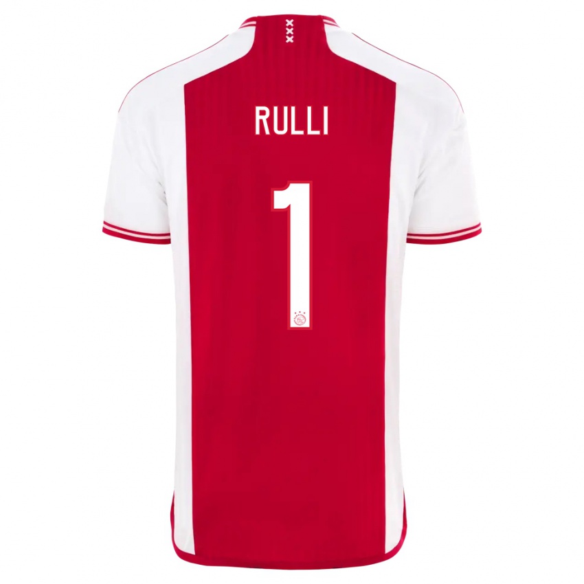 Niño Camiseta Gerónimo Rulli #1 Rojo Blanco 1ª Equipación 2023/24 La Camisa