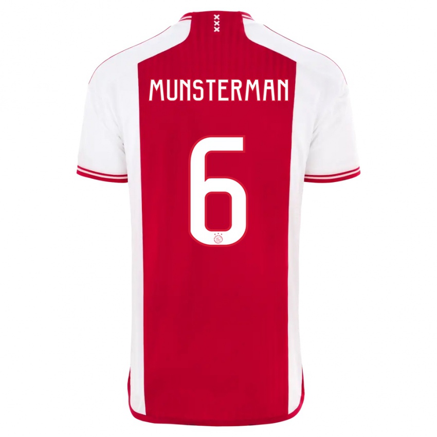 Niño Camiseta Marthe Munsterman #6 Rojo Blanco 1ª Equipación 2023/24 La Camisa