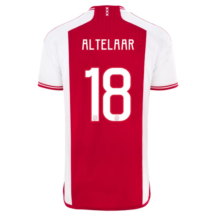 Niño Camiseta Jamie Altelaar #18 Rojo Blanco 1ª Equipación 2023/24 La Camisa