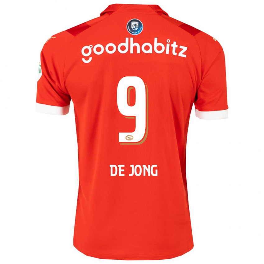 Niño Camiseta Luuk De Jong #9 Rojo 1ª Equipación 2023/24 La Camisa