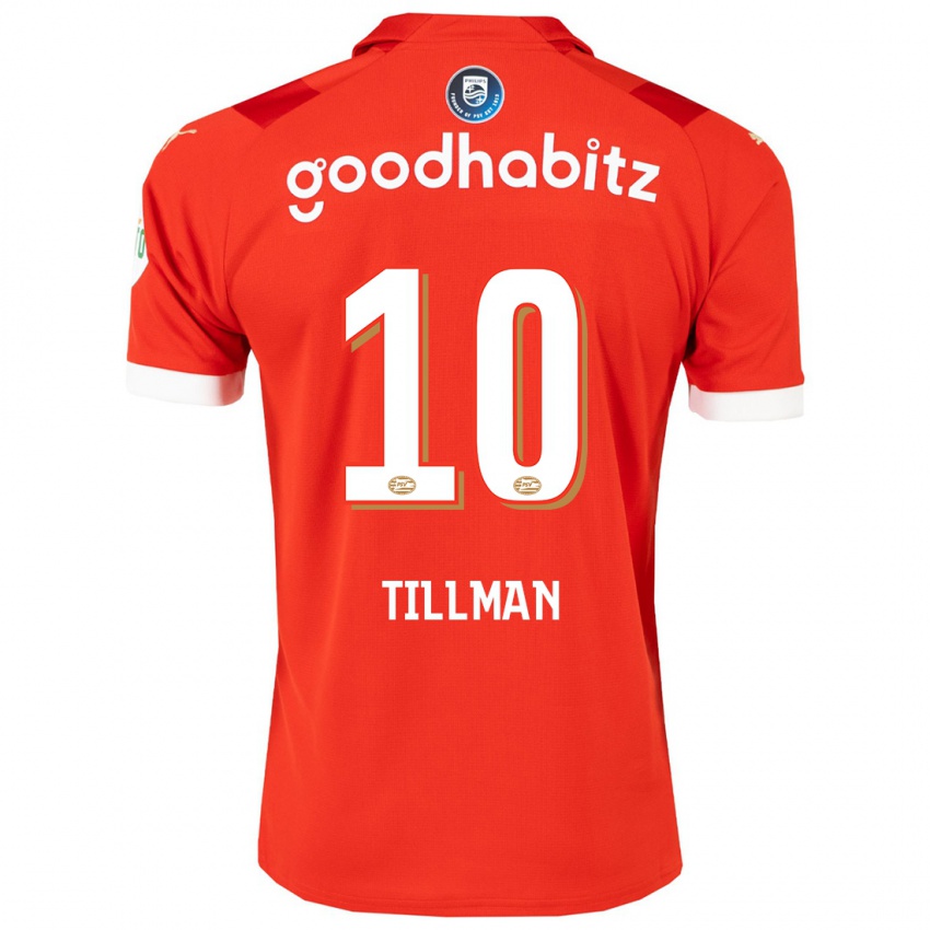 Niño Camiseta Malik Tillman #10 Rojo 1ª Equipación 2023/24 La Camisa