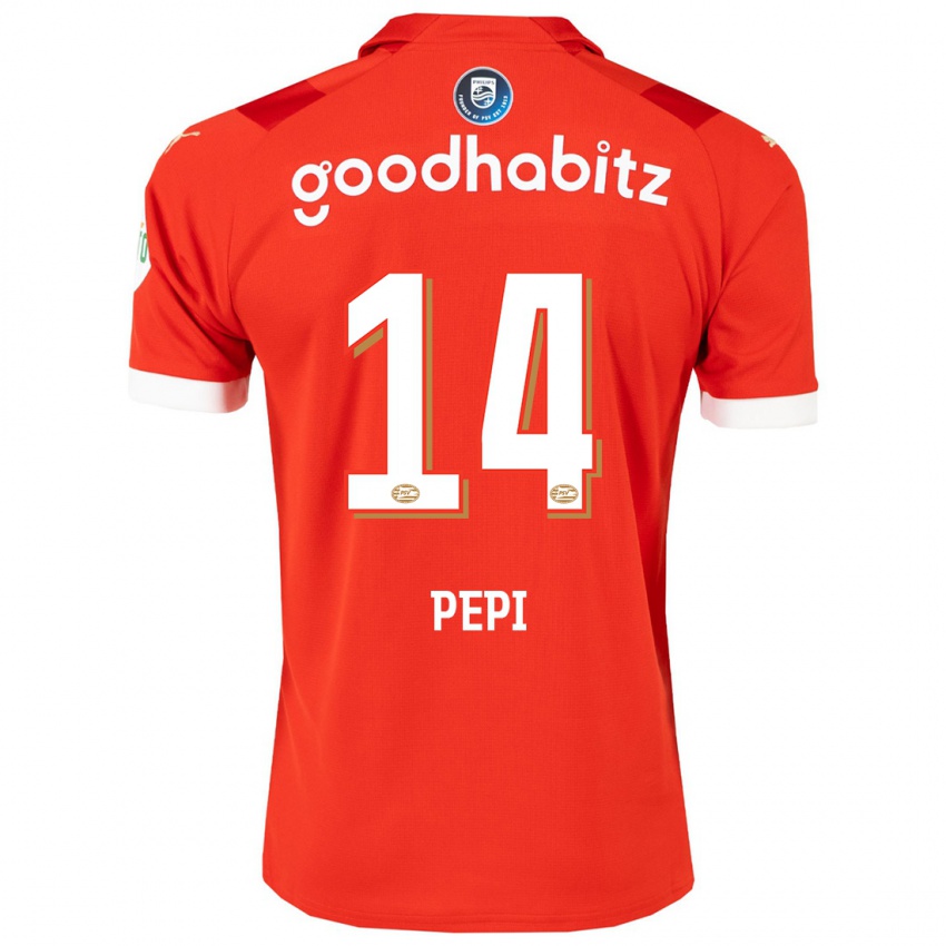 Niño Camiseta Ricardo Pepi #14 Rojo 1ª Equipación 2023/24 La Camisa