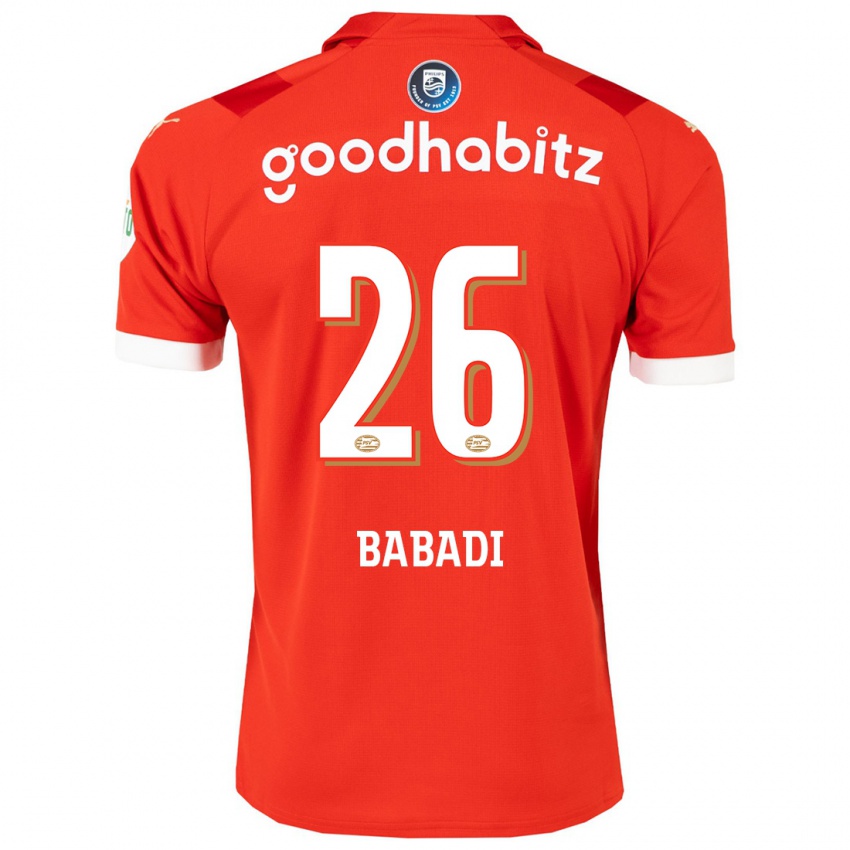 Niño Camiseta Isaac Babadi #26 Rojo 1ª Equipación 2023/24 La Camisa