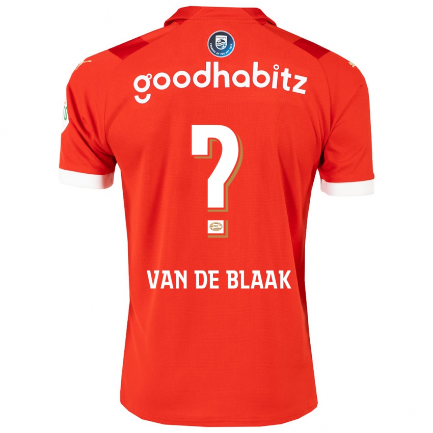Niño Camiseta Emmanuel Van De Blaak #0 Rojo 1ª Equipación 2023/24 La Camisa
