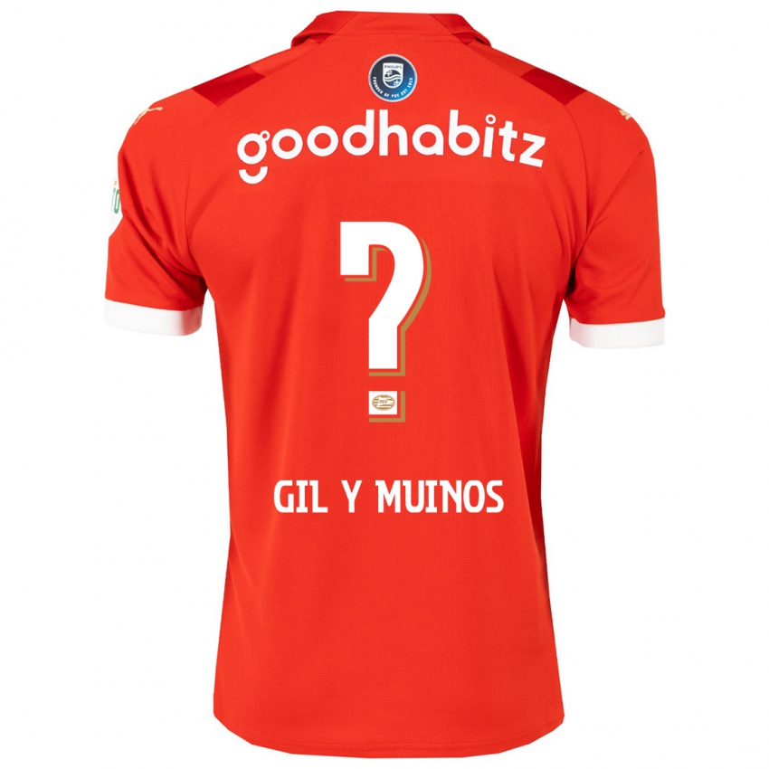 Niño Camiseta Yael Gil Y Muinos #0 Rojo 1ª Equipación 2023/24 La Camisa