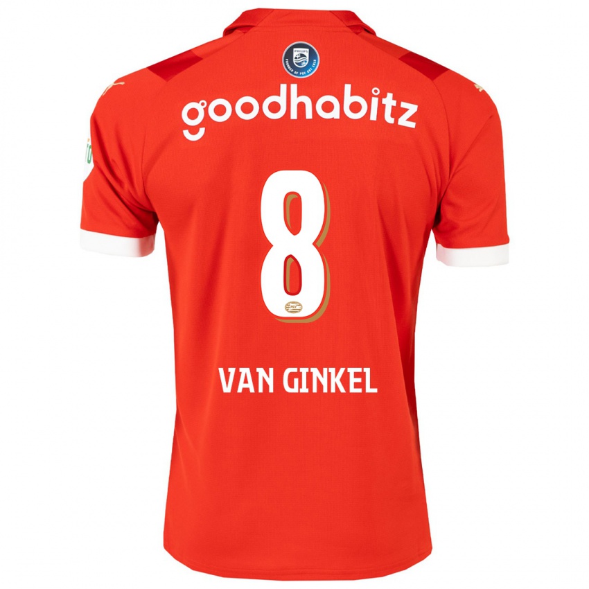 Niño Camiseta Marco Van Ginkel #8 Rojo 1ª Equipación 2023/24 La Camisa