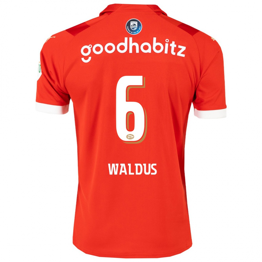 Niño Camiseta Maruschka Waldus #6 Rojo 1ª Equipación 2023/24 La Camisa