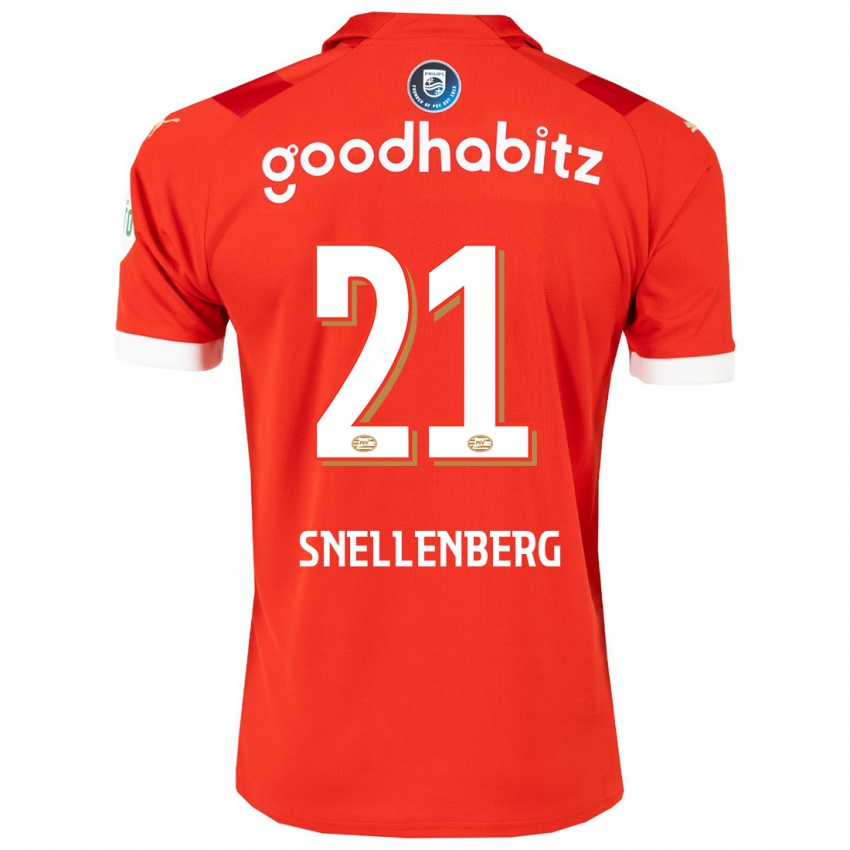 Niño Camiseta Maxime Snellenberg #21 Rojo 1ª Equipación 2023/24 La Camisa