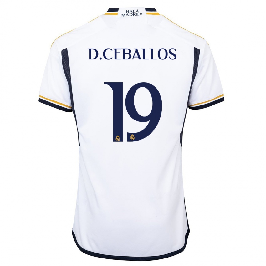 Niño Camiseta Dani Ceballos #19 Blanco 1ª Equipación 2023/24 La Camisa