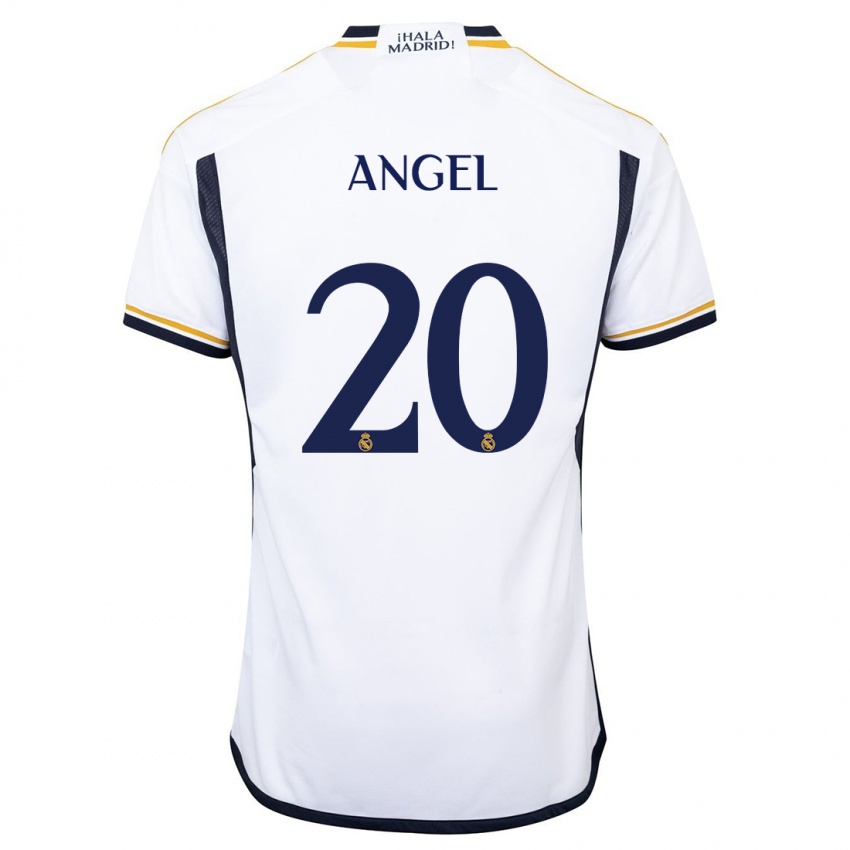 Niño Camiseta Manuel Angel #20 Blanco 1ª Equipación 2023/24 La Camisa