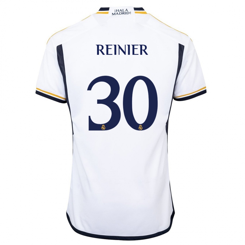 Niño Camiseta Reinier #30 Blanco 1ª Equipación 2023/24 La Camisa