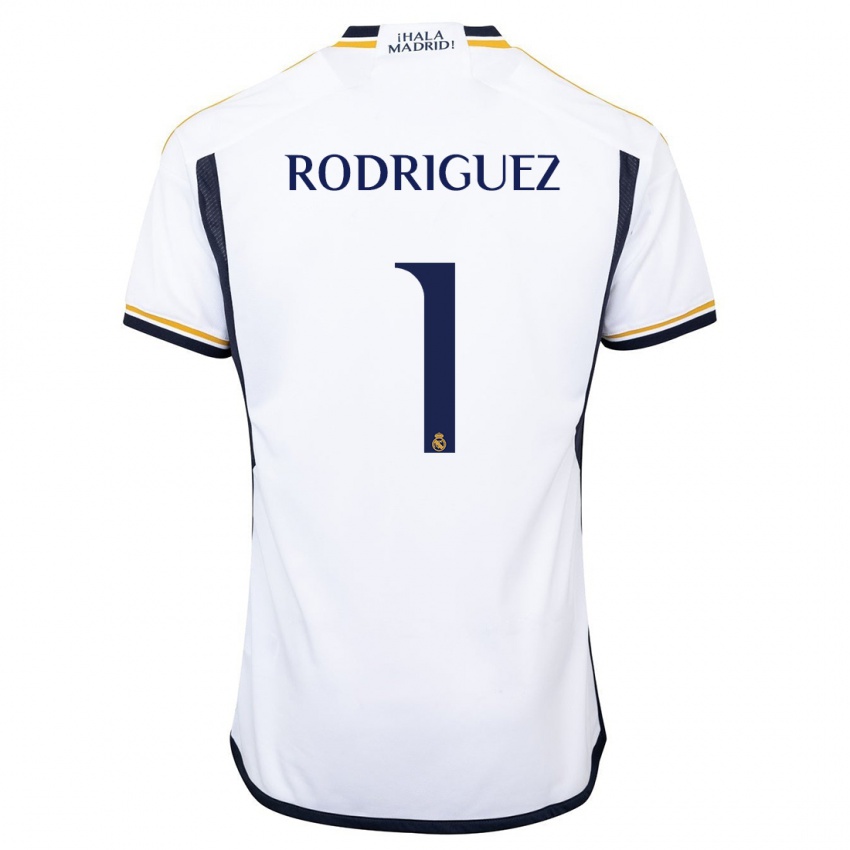 Niño Camiseta Misa Rodriguez #1 Blanco 1ª Equipación 2023/24 La Camisa