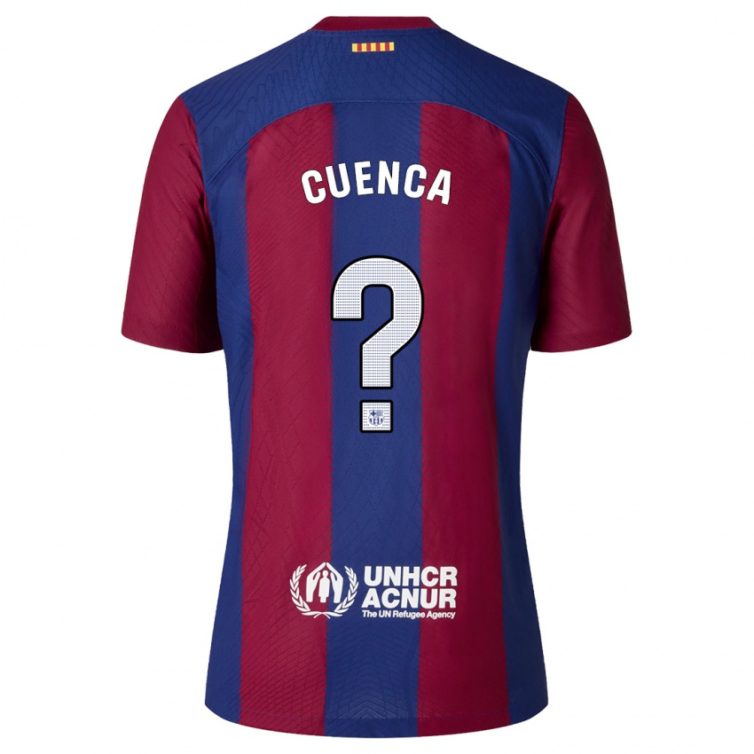 Niño Camiseta Andrés Cuenca #0 Rojo Azul 1ª Equipación 2023/24 La Camisa