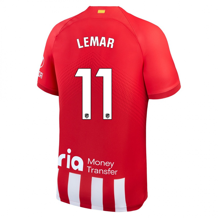 Niño Camiseta Thomas Lemar #11 Rojo Blanco 1ª Equipación 2023/24 La Camisa