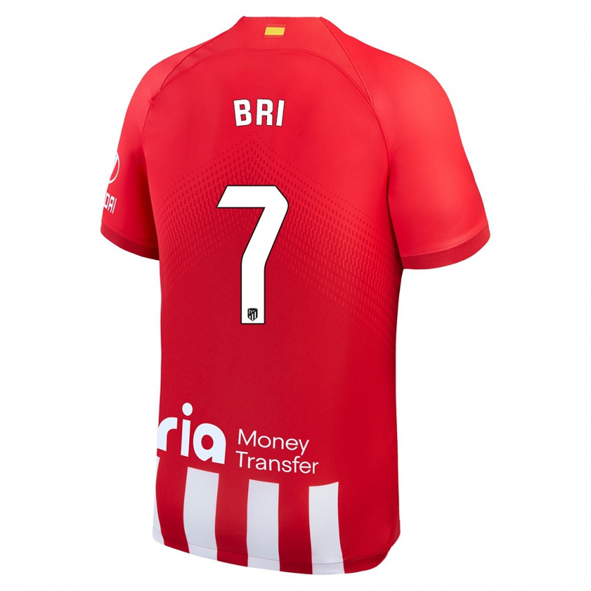 Niño Camiseta Diego Bri #7 Rojo Blanco 1ª Equipación 2023/24 La Camisa