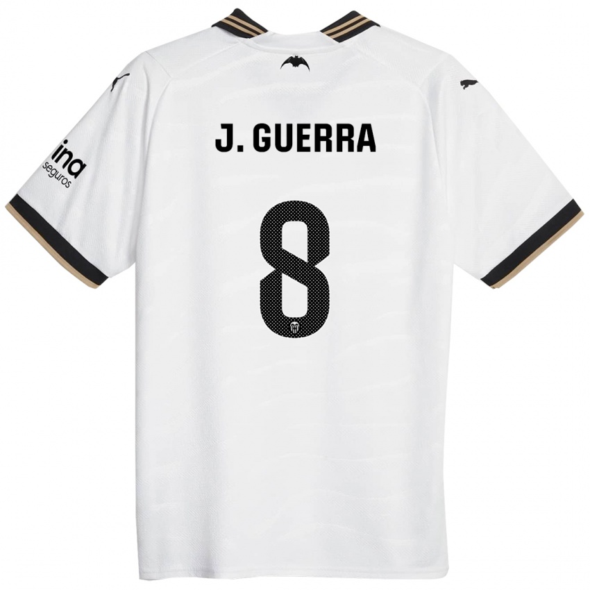 Niño Camiseta Javi Guerra #8 Blanco 1ª Equipación 2023/24 La Camisa