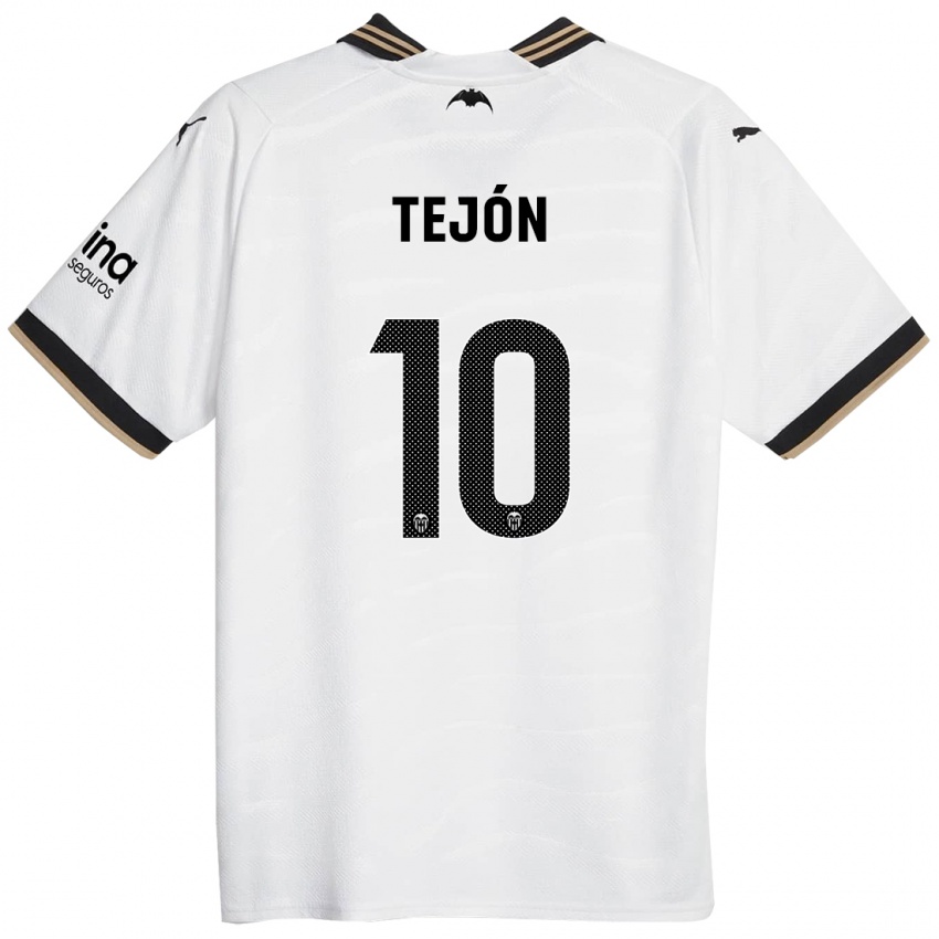 Niño Camiseta Martín Tejón #10 Blanco 1ª Equipación 2023/24 La Camisa