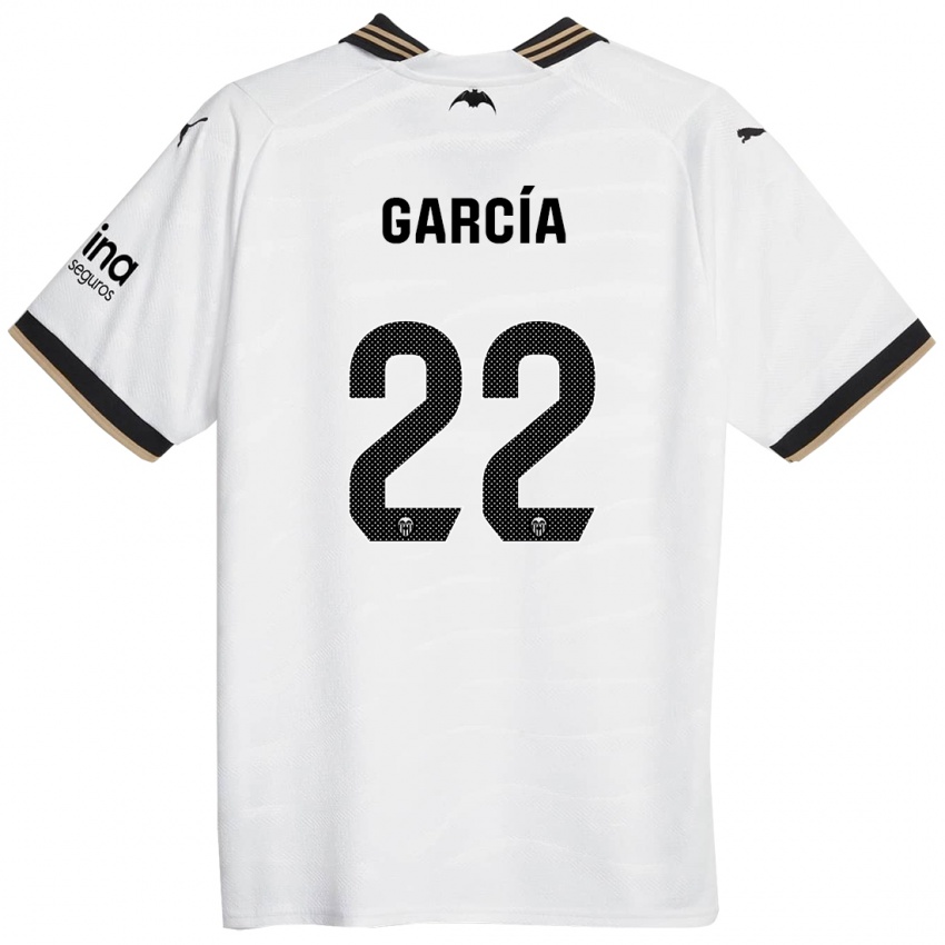 Niño Camiseta Azael García #22 Blanco 1ª Equipación 2023/24 La Camisa