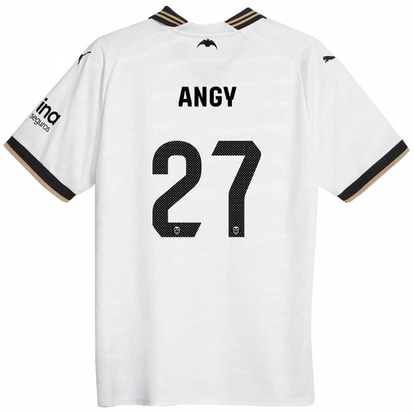 Niño Camiseta Angy #27 Blanco 1ª Equipación 2023/24 La Camisa