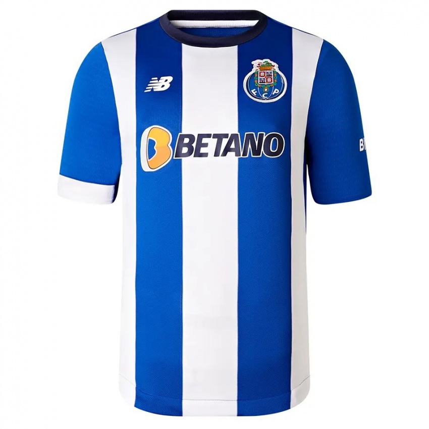 Niño Camiseta André Oliveira #68 Azul Blanco 1ª Equipación 2023/24 La Camisa