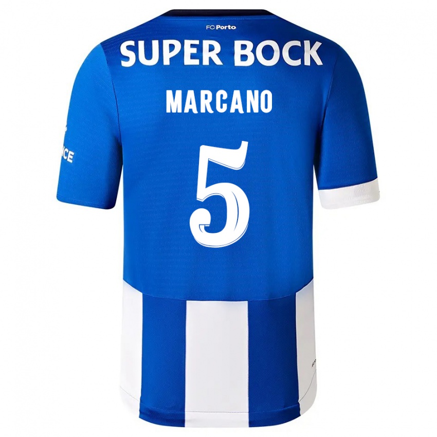 Niño Camiseta Ivan Marcano #5 Azul Blanco 1ª Equipación 2023/24 La Camisa