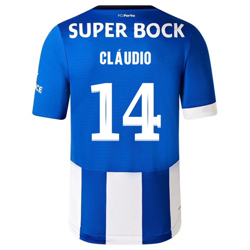 Niño Camiseta Claudio Ramos #14 Azul Blanco 1ª Equipación 2023/24 La Camisa