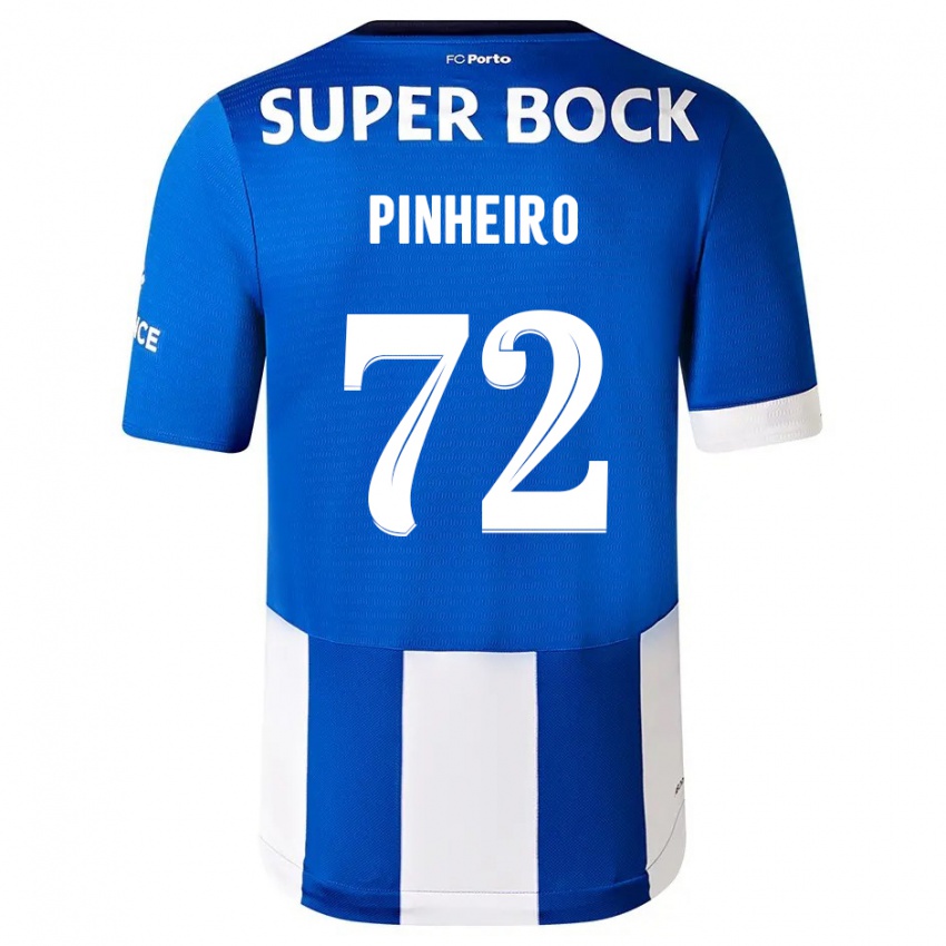 Niño Camiseta Rodrigo Pinheiro #72 Azul Blanco 1ª Equipación 2023/24 La Camisa