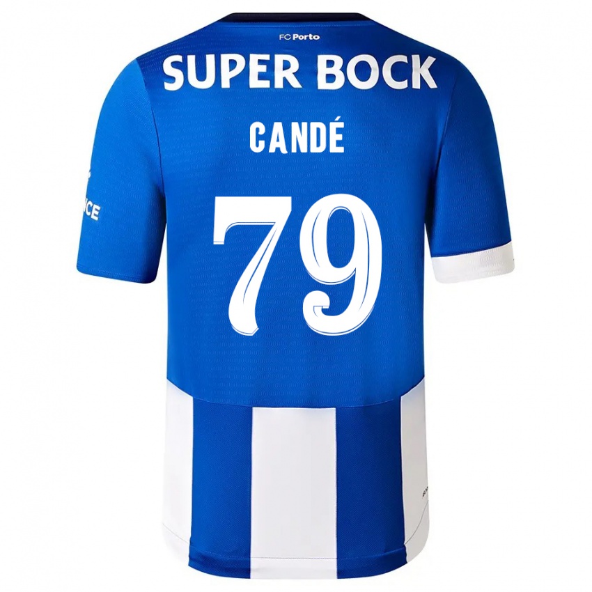 Niño Camiseta Umaro Candé #79 Azul Blanco 1ª Equipación 2023/24 La Camisa