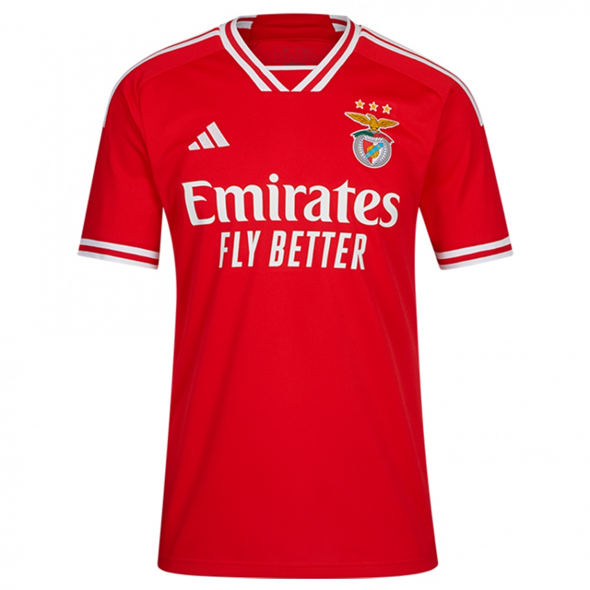 Niño Camiseta Fredrik Aursnes #8 Rojo 1ª Equipación 2023/24 La Camisa