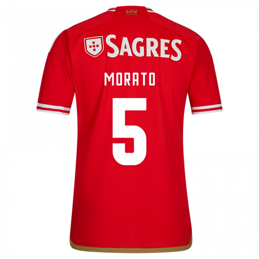 Niño Camiseta Morato #5 Rojo 1ª Equipación 2023/24 La Camisa