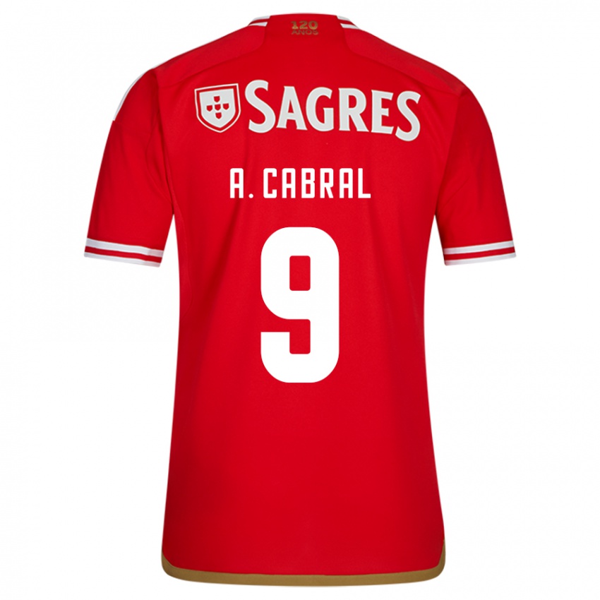 Niño Camiseta Arthur Cabral #9 Rojo 1ª Equipación 2023/24 La Camisa