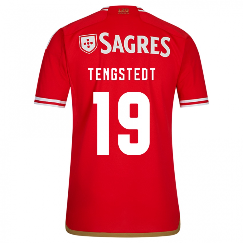 Niño Camiseta Casper Tengstedt #19 Rojo 1ª Equipación 2023/24 La Camisa