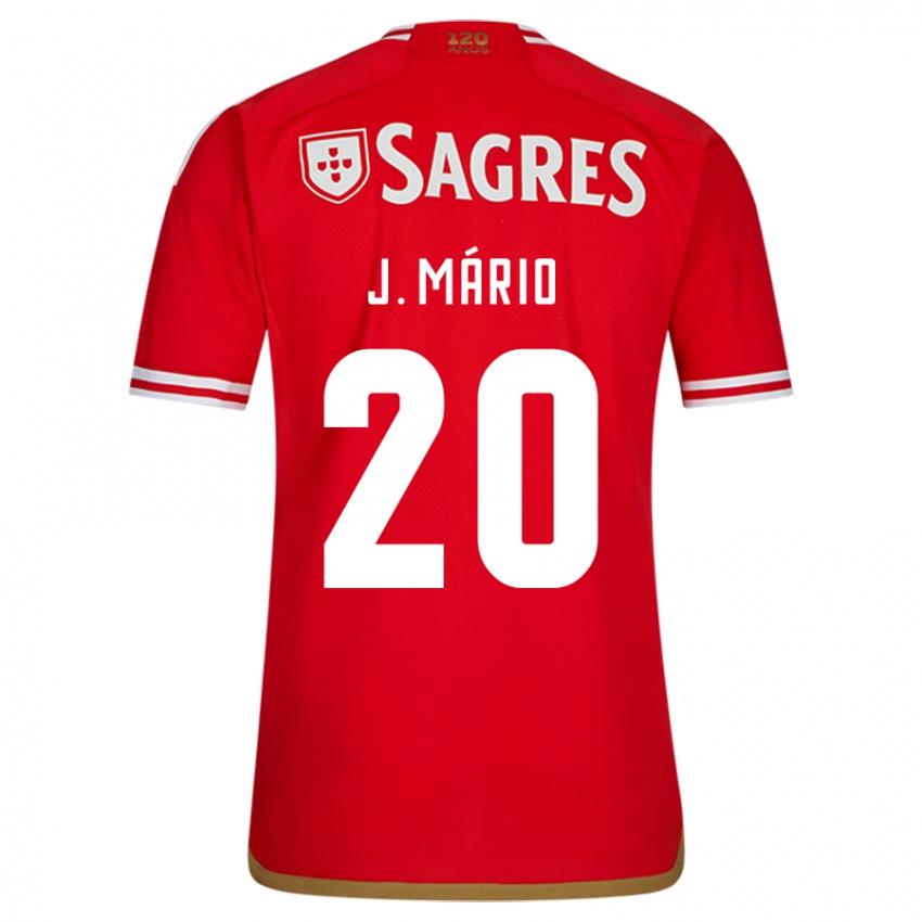 Niño Camiseta João Mário #20 Rojo 1ª Equipación 2023/24 La Camisa