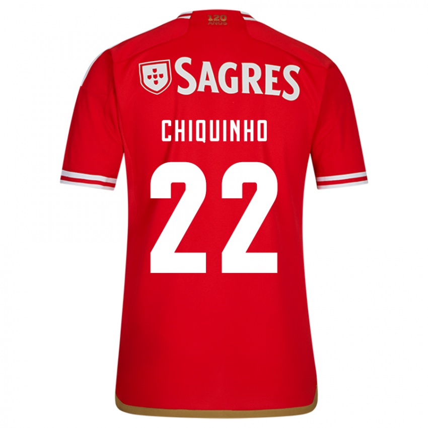 Niño Camiseta Chiquinho #22 Rojo 1ª Equipación 2023/24 La Camisa