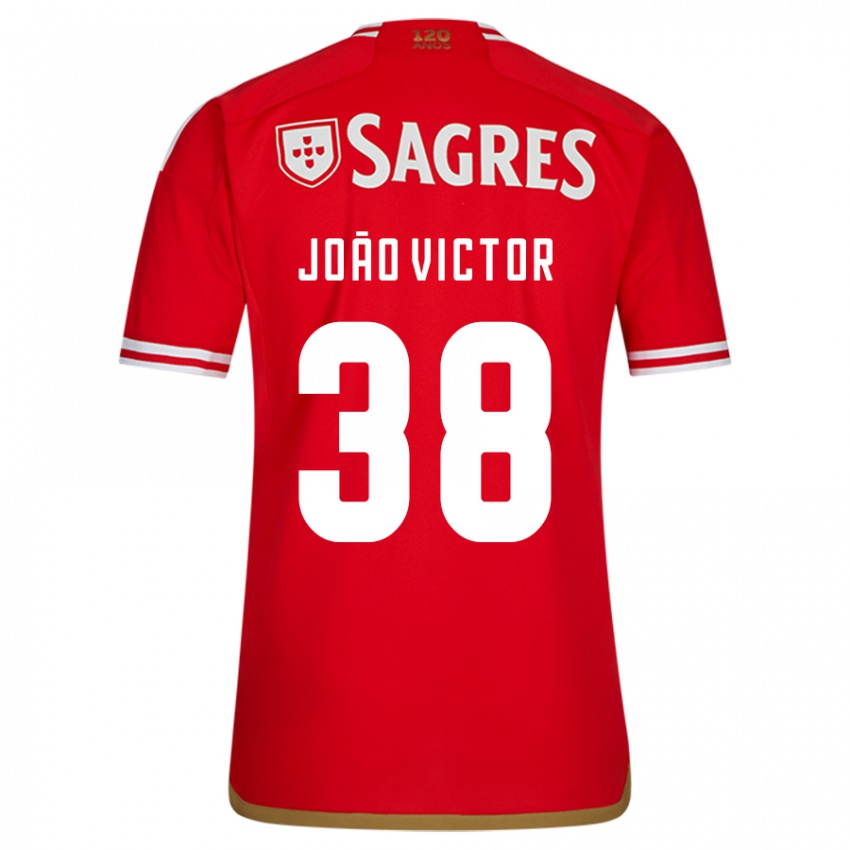 Niño Camiseta Joao Victor #38 Rojo 1ª Equipación 2023/24 La Camisa