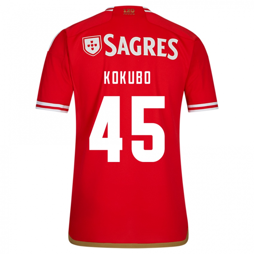 Niño Camiseta Leo Kokubo #45 Rojo 1ª Equipación 2023/24 La Camisa