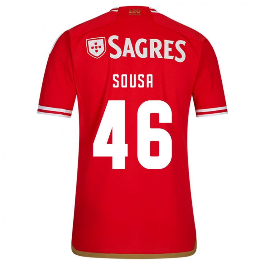 Niño Camiseta Gerson Sousa #46 Rojo 1ª Equipación 2023/24 La Camisa