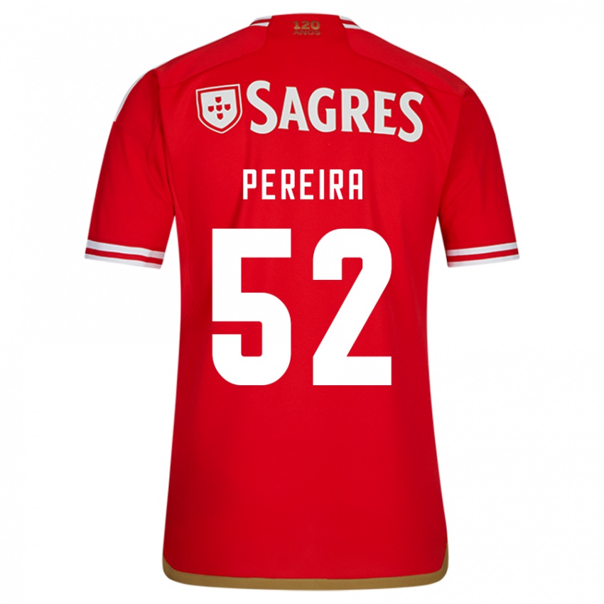 Niño Camiseta Henrique Pereira #52 Rojo 1ª Equipación 2023/24 La Camisa