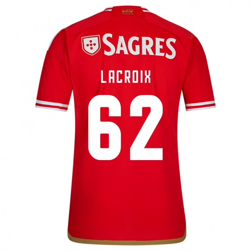 Niño Camiseta Lenny Lacroix #62 Rojo 1ª Equipación 2023/24 La Camisa