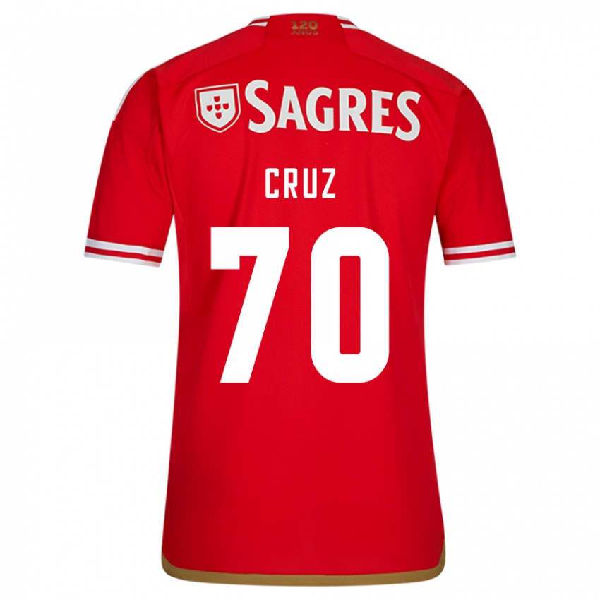 Niño Camiseta Filipe Cruz #70 Rojo 1ª Equipación 2023/24 La Camisa