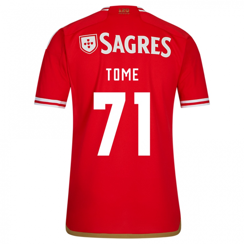 Niño Camiseta João Tomé #71 Rojo 1ª Equipación 2023/24 La Camisa