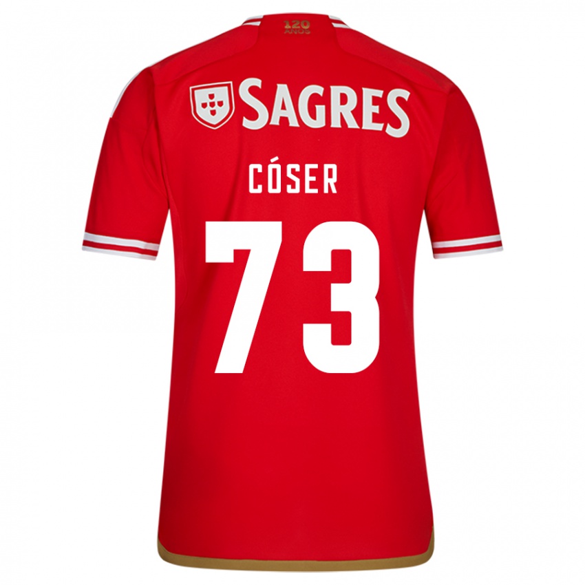 Niño Camiseta Tiago Cóser #73 Rojo 1ª Equipación 2023/24 La Camisa