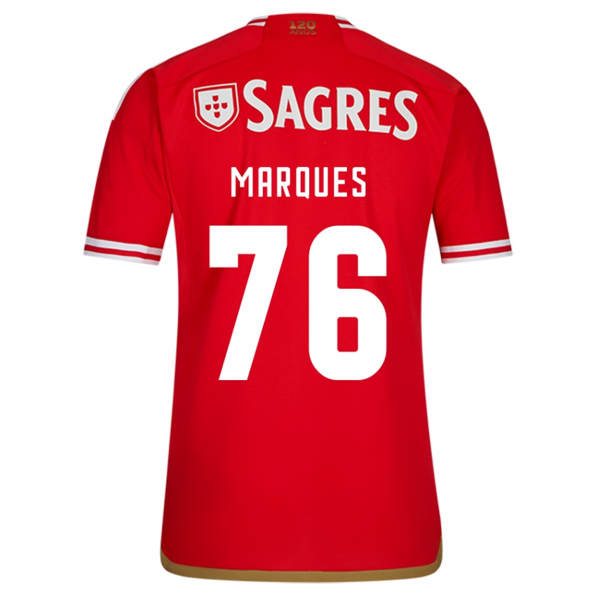 Niño Camiseta Gustavo Marques #76 Rojo 1ª Equipación 2023/24 La Camisa