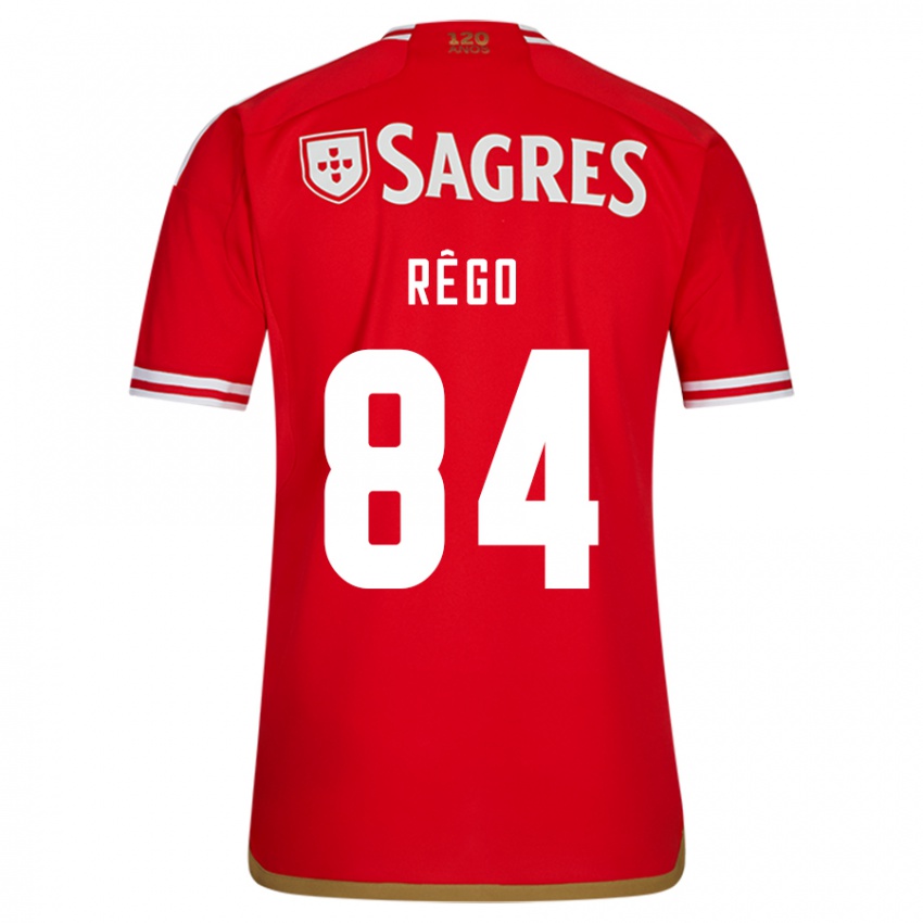 Niño Camiseta João Rêgo #84 Rojo 1ª Equipación 2023/24 La Camisa