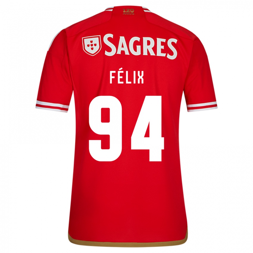 Niño Camiseta Hugo Félix #94 Rojo 1ª Equipación 2023/24 La Camisa