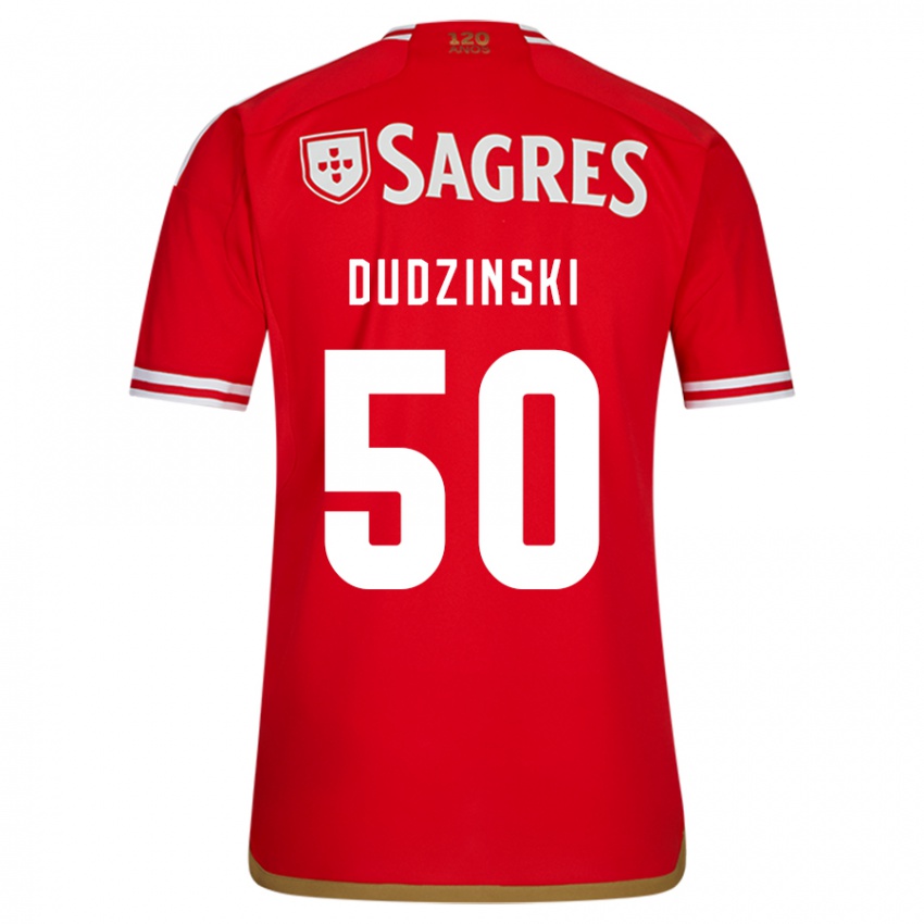 Niño Camiseta Marcel Dudzinski #50 Rojo 1ª Equipación 2023/24 La Camisa