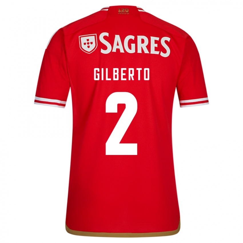 Niño Camiseta Gilberto #2 Rojo 1ª Equipación 2023/24 La Camisa