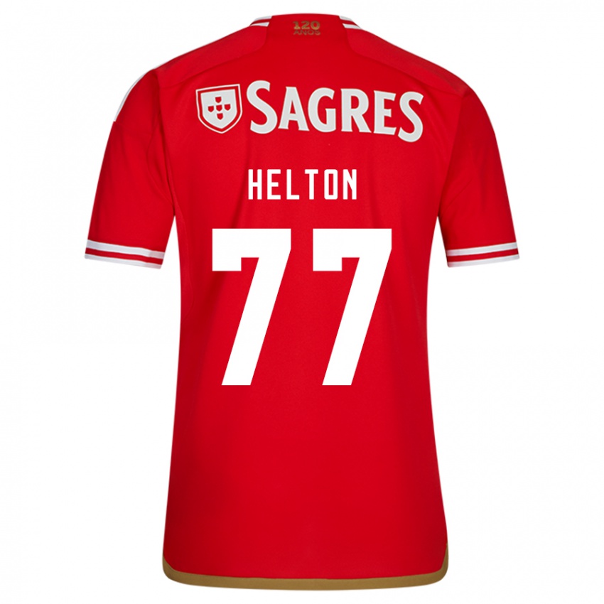 Niño Camiseta Helton Leite #77 Rojo 1ª Equipación 2023/24 La Camisa