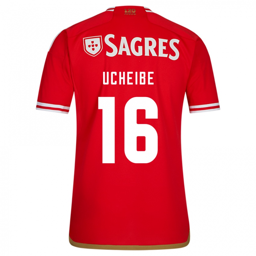 Niño Camiseta Christy Ucheibe #16 Rojo 1ª Equipación 2023/24 La Camisa